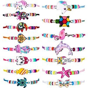 15 Pieces Kids Girls Bracelets Unicorn Friendship Bracelet Women Bracelets